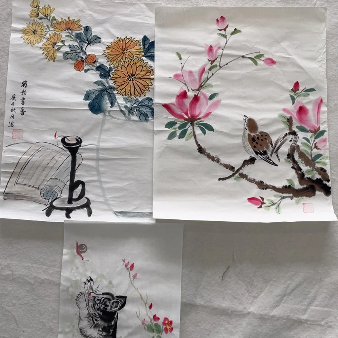 m***r国画王劲老师绘画
