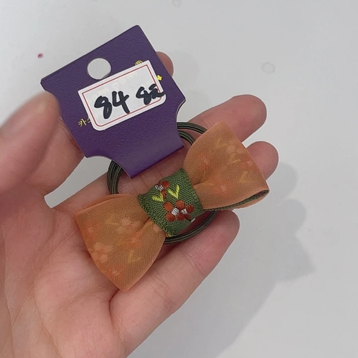 铁合金橘色一根发圈