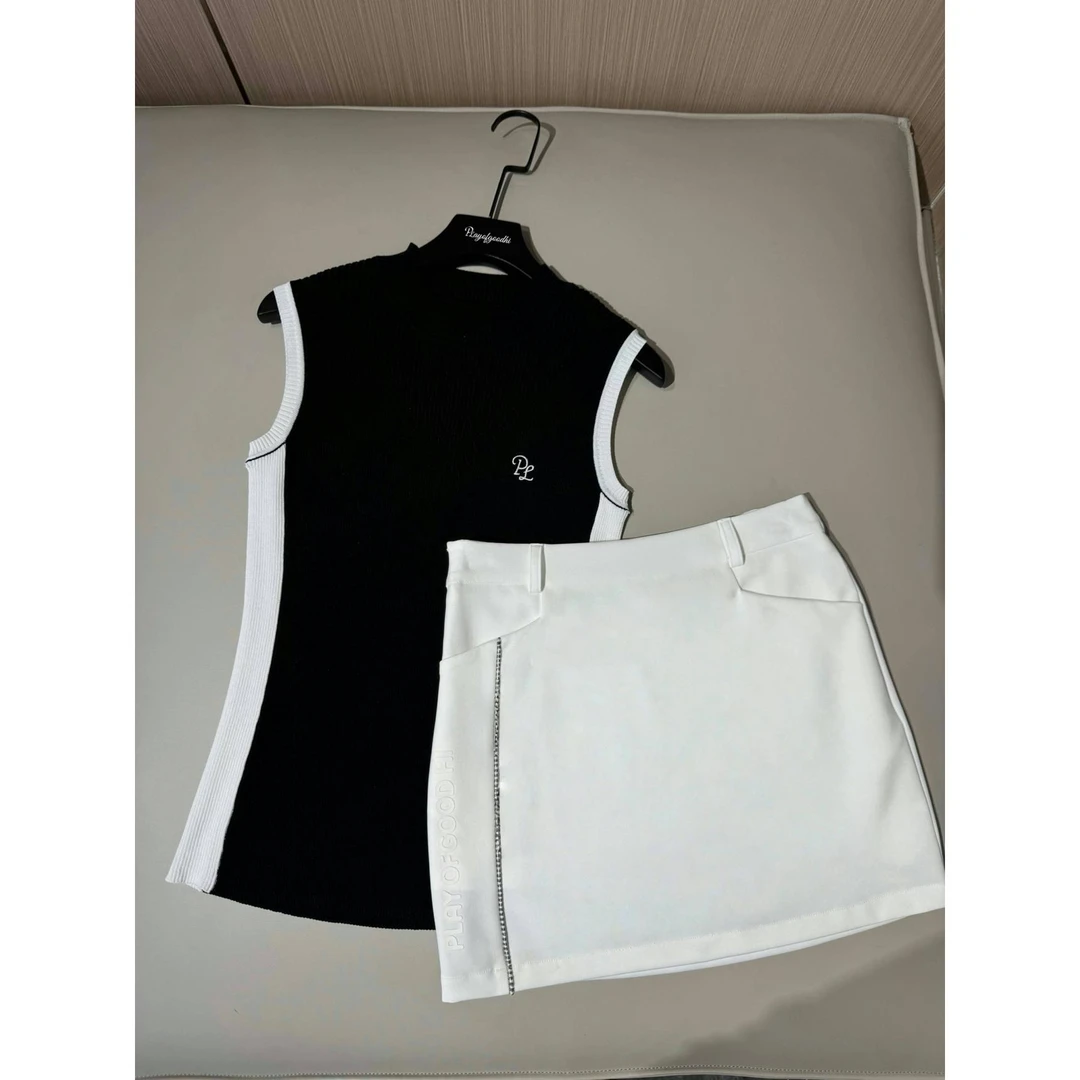 高尔夫服装女夏韩版高尔夫短袖女速干透气高尔夫裙羽毛球网球服女