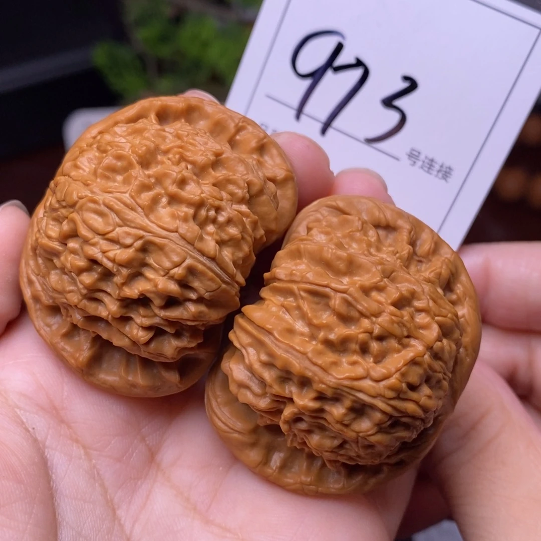 把件文玩核桃973闷尖白狮子头4.7