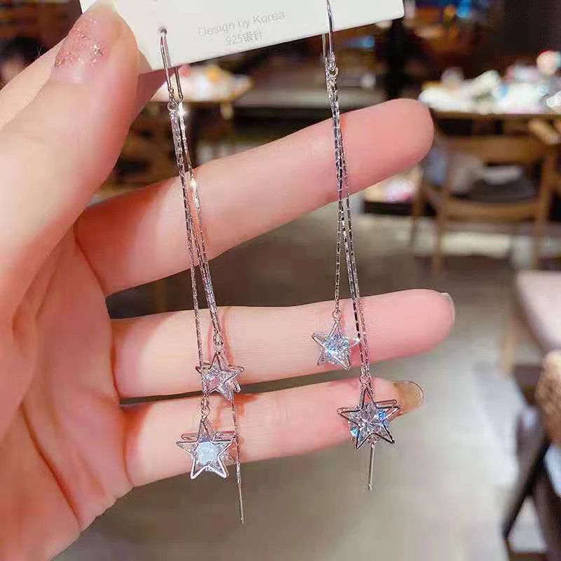 铜合金仿水晶耳饰 时尚耳线