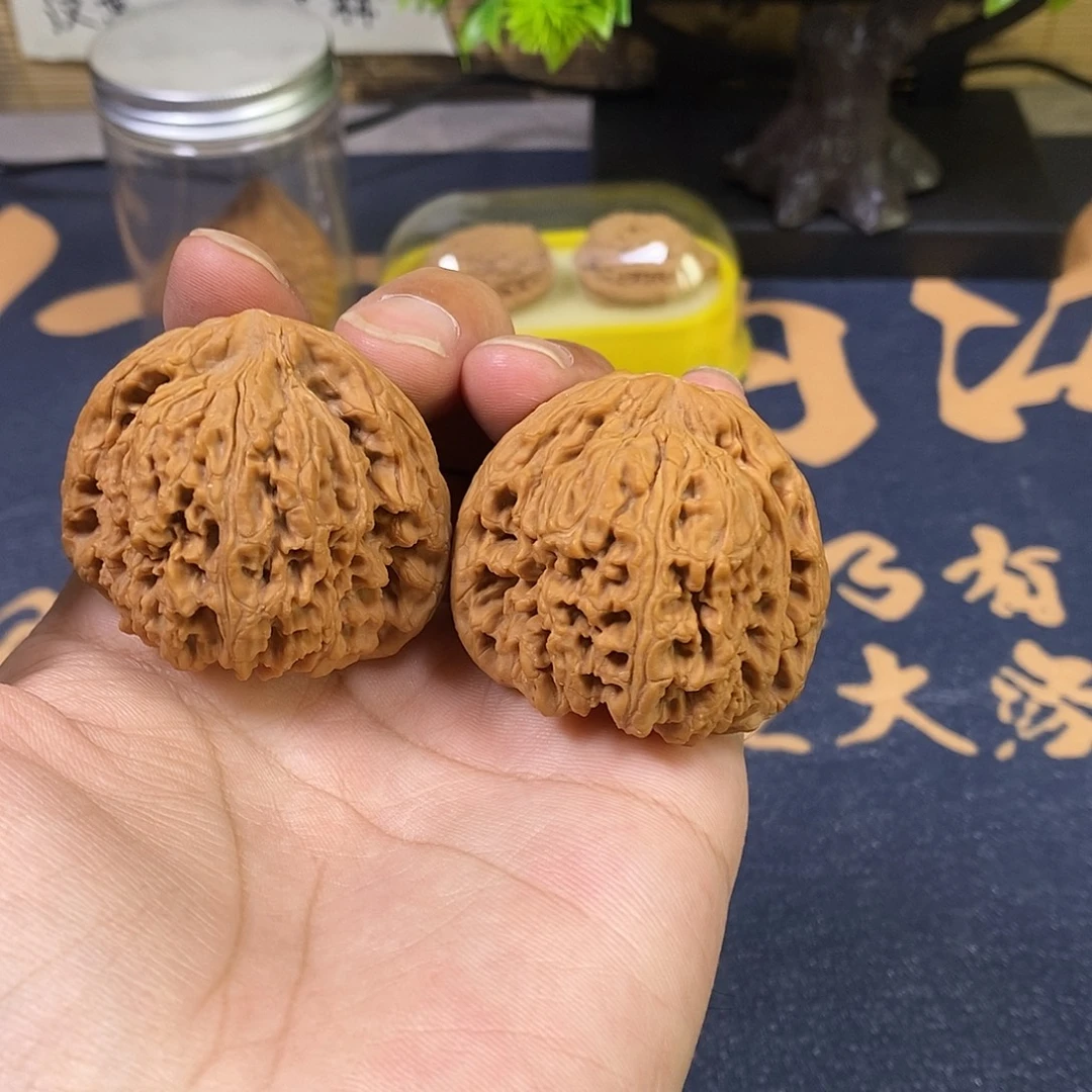 核桃45.5尺全品无修南将石，橘皮，102号