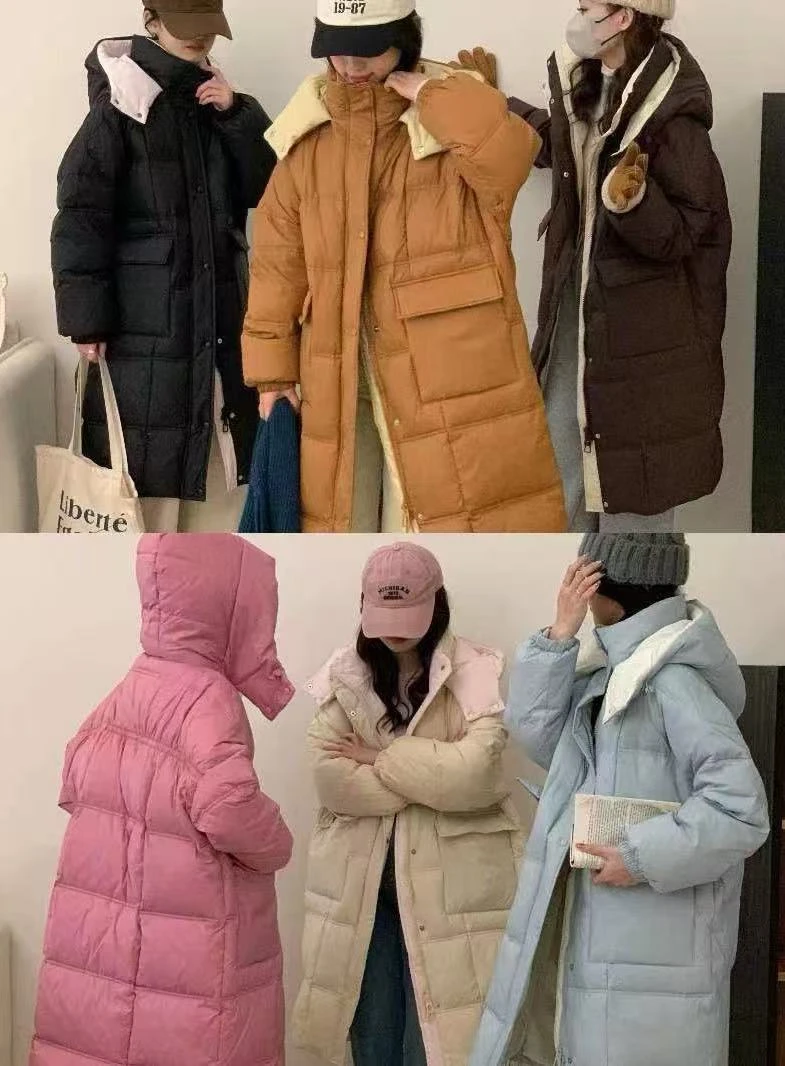 Zge长款连帽加厚外套