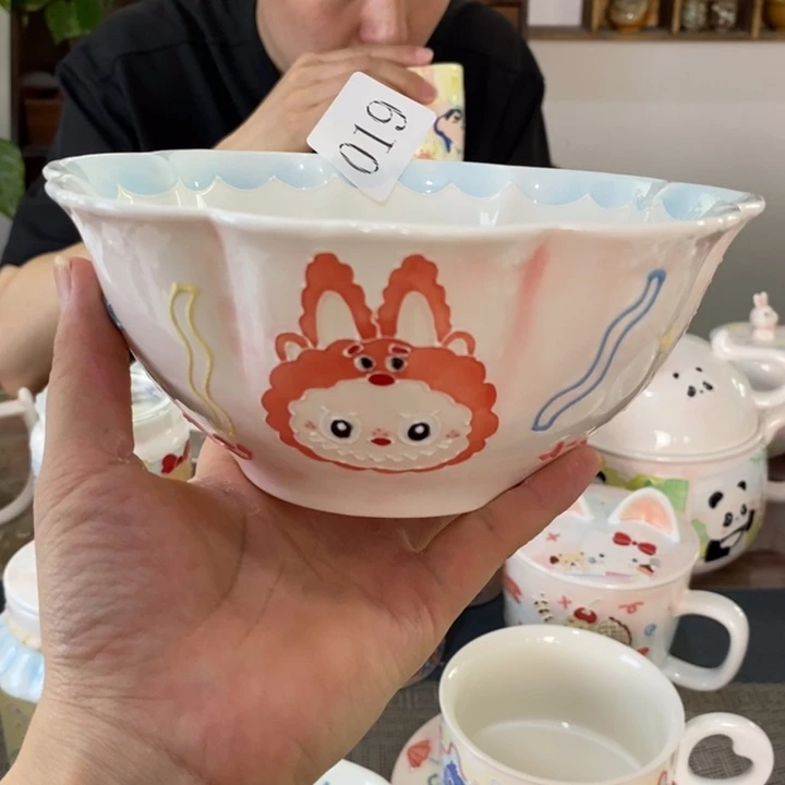 瓷片景德镇釉下彩手绘