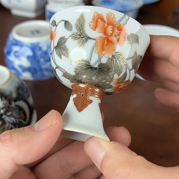 鑫***鸡瓷片景德镇全手工手绘陶瓷