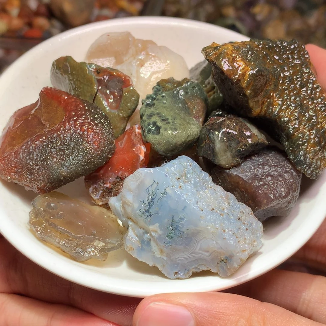 未镶嵌玛瑙/玉髓珠宝半成品