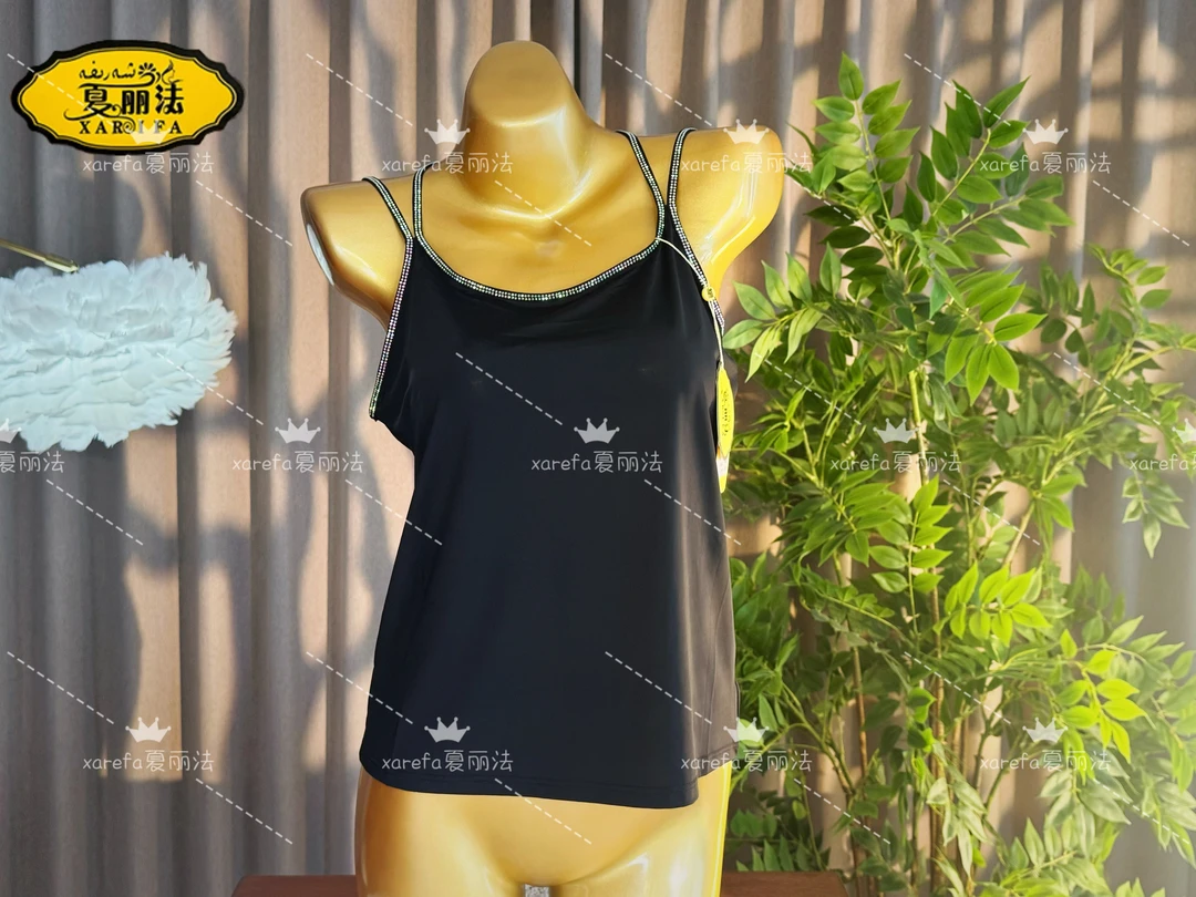 xarifa【新款】冰丝烫钻美背性感吊带舒适打底显瘦N712