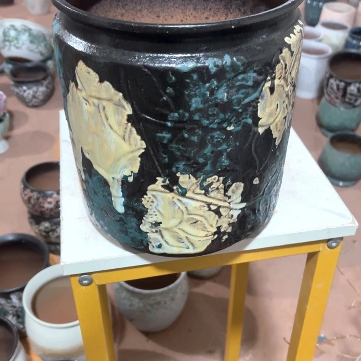 紫砂花盆口径21高度24一只zp