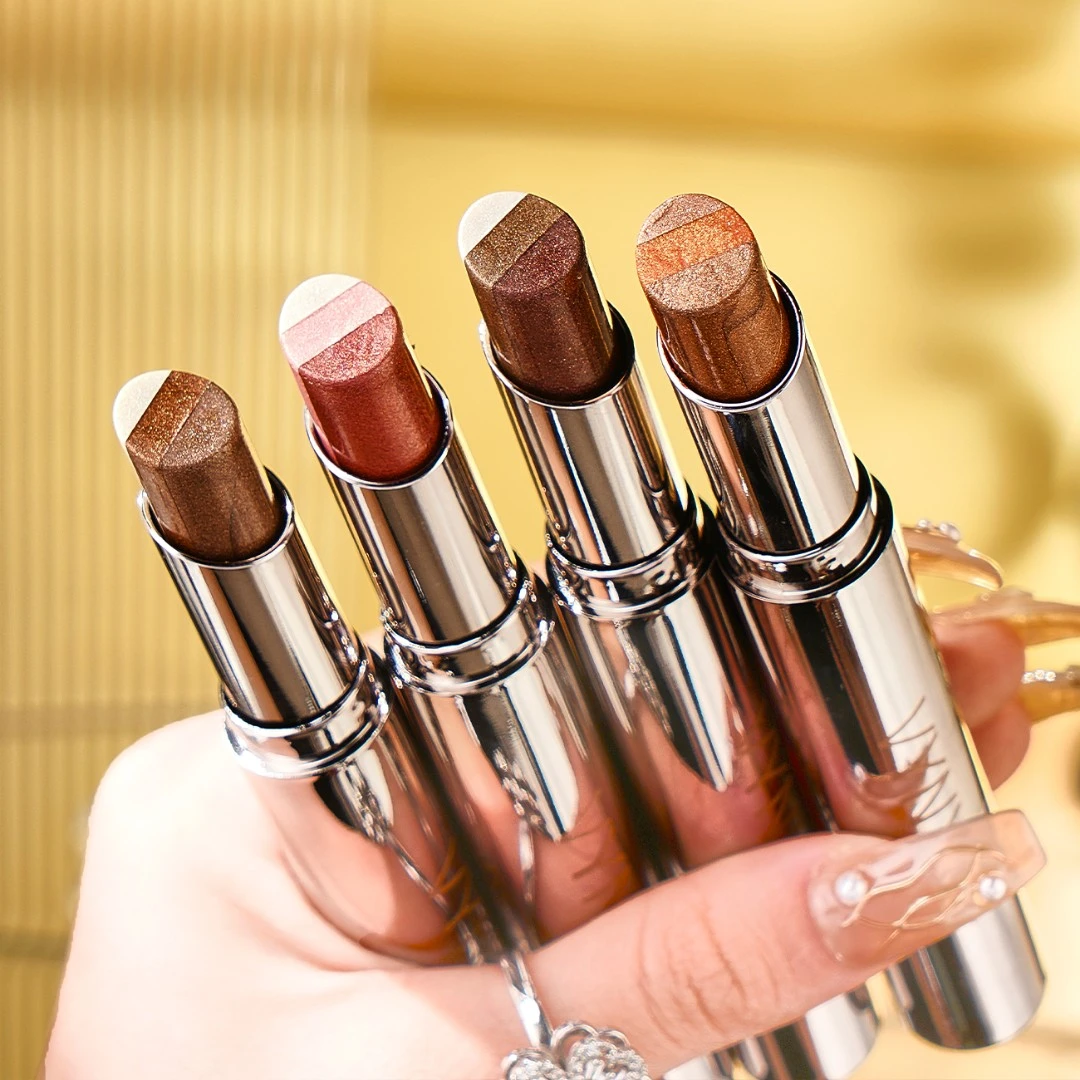 VYNY三色渐变眼影一抹成型滋润显色卧蚕高光不易掉色显色提亮珠光