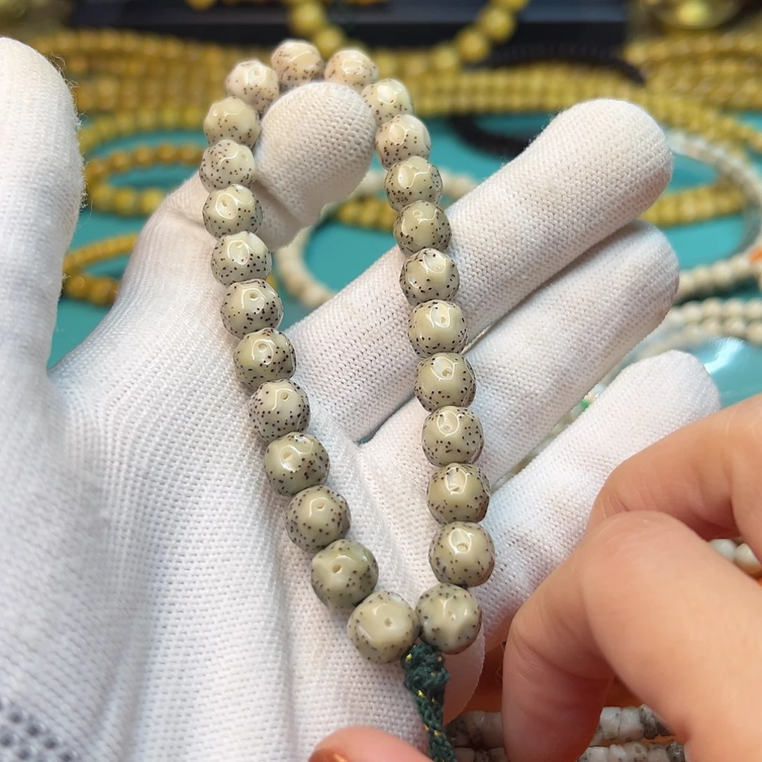 星月菩提吊坠精品骨瓷白9改手工无相手持