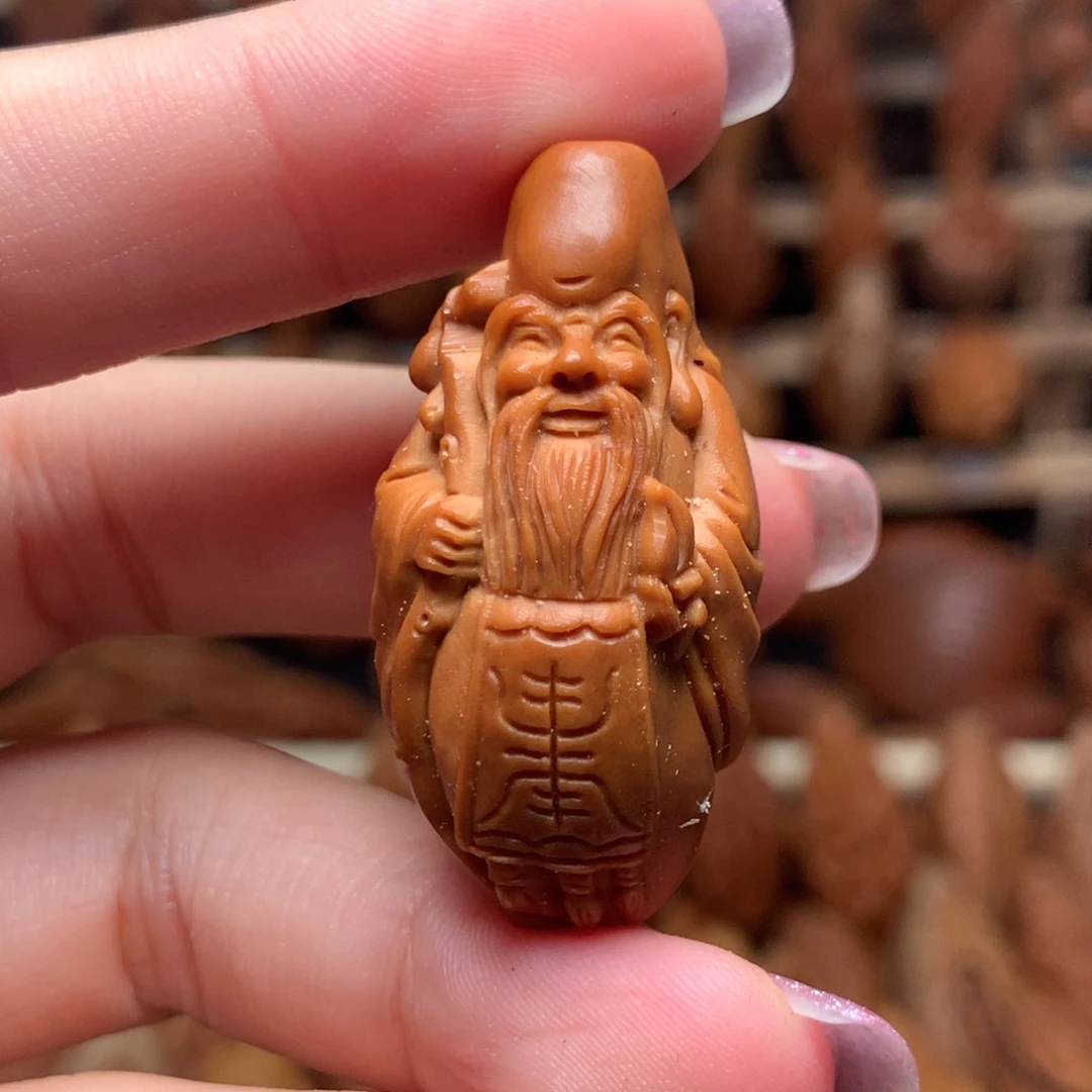 把件橄榄核整身寿星