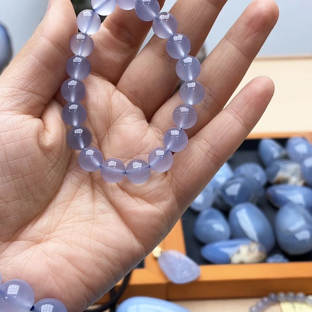 玛瑙/玉髓蓝玉髓未镶嵌