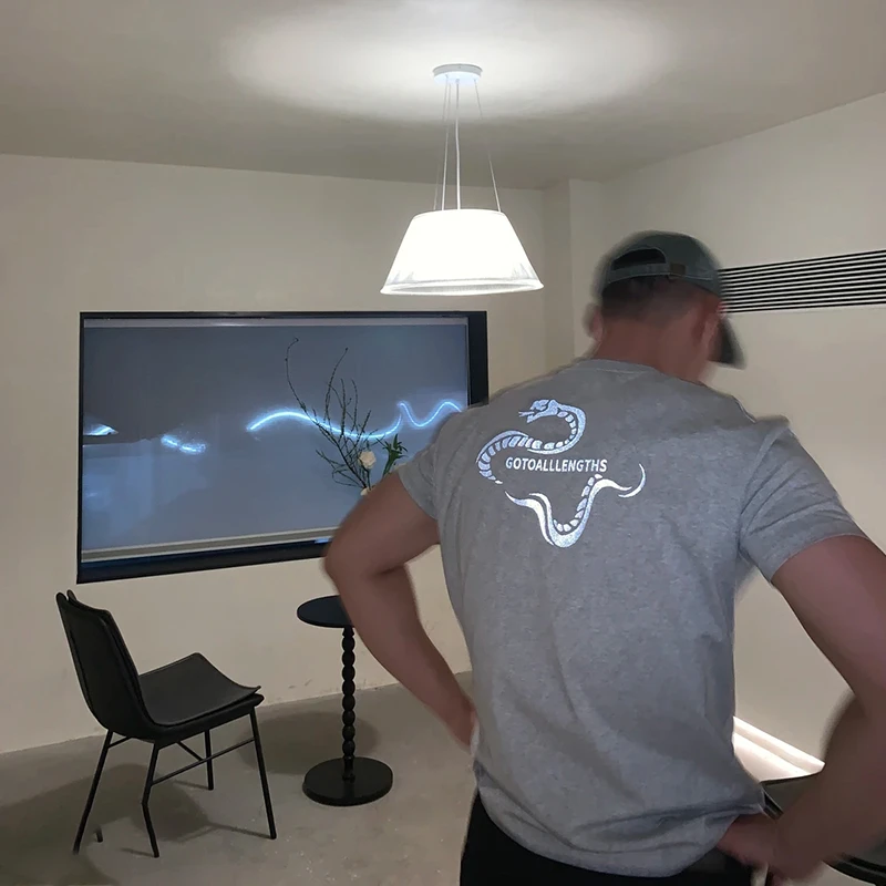 美式短袖2025蛇年限定T恤索罗娜面料潮牌反光银印花运动弹力上衣