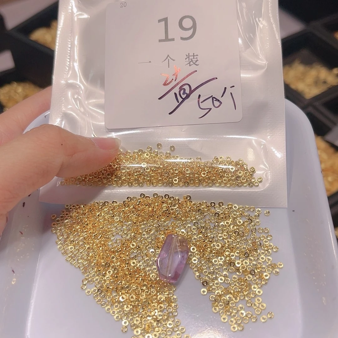 紫晶珠宝半成品银S925镀金镶嵌19