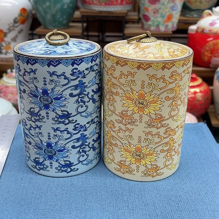 瓷片茶叶罐茶叶罐