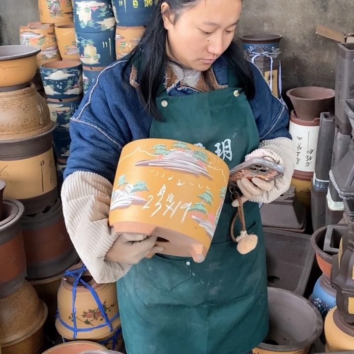 紫砂花盆紫砂花盆