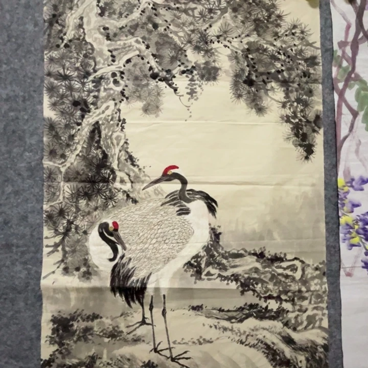 竖款大鱼书画艺术作品