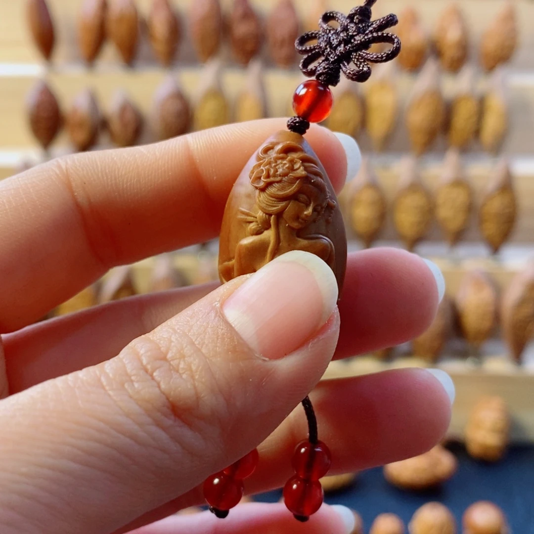 再****手串/手链橄榄核返油古风美女