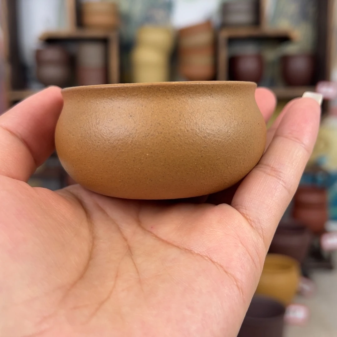 紫砂茶杯拙器甄选，纯原本矿。