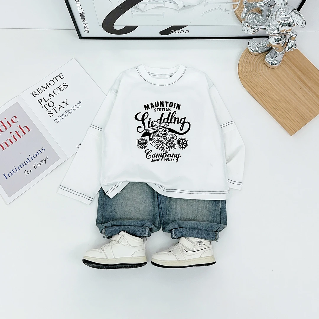 男童长袖T恤2025秋新款秋装儿童秋冬打底衫 DMQ6133 悠悠童话童装