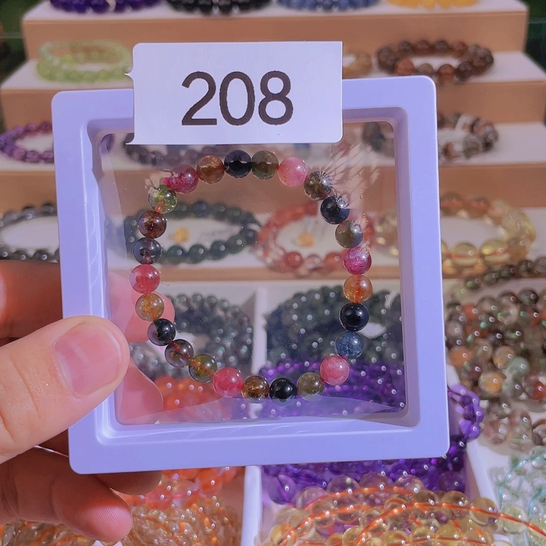 水晶手链未镶嵌小*?碧玺