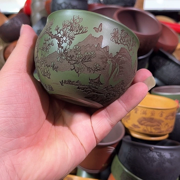 茶杯紫砂全手工紫砂主人杯