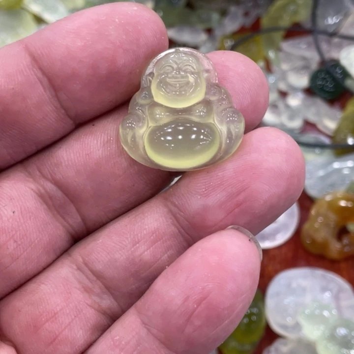 蛇纹石玉合金颈饰