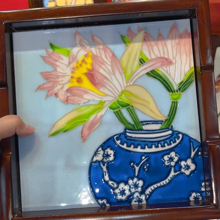一体款瓷板画艺术作品