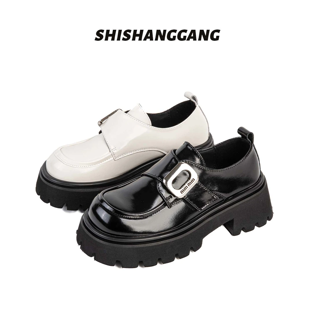 【唯品速度】308-28 新款休闲单鞋百搭英伦女时尚透气乐福鞋