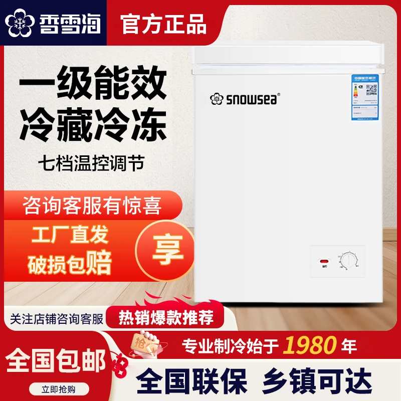 45-270升单门冰柜家用大容量小冷柜小冰柜速冻商用冷藏冷冻两用柜