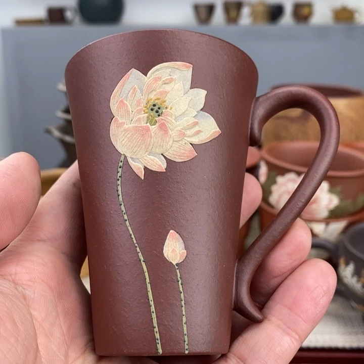 紫砂茶杯宜兴紫砂主人杯