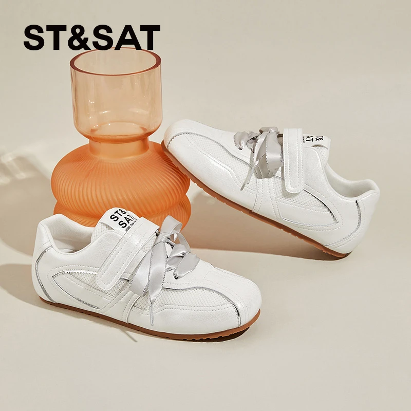 星期六女鞋2025秋季新款阿甘鞋学生小众厚底透气运动休闲板鞋软底