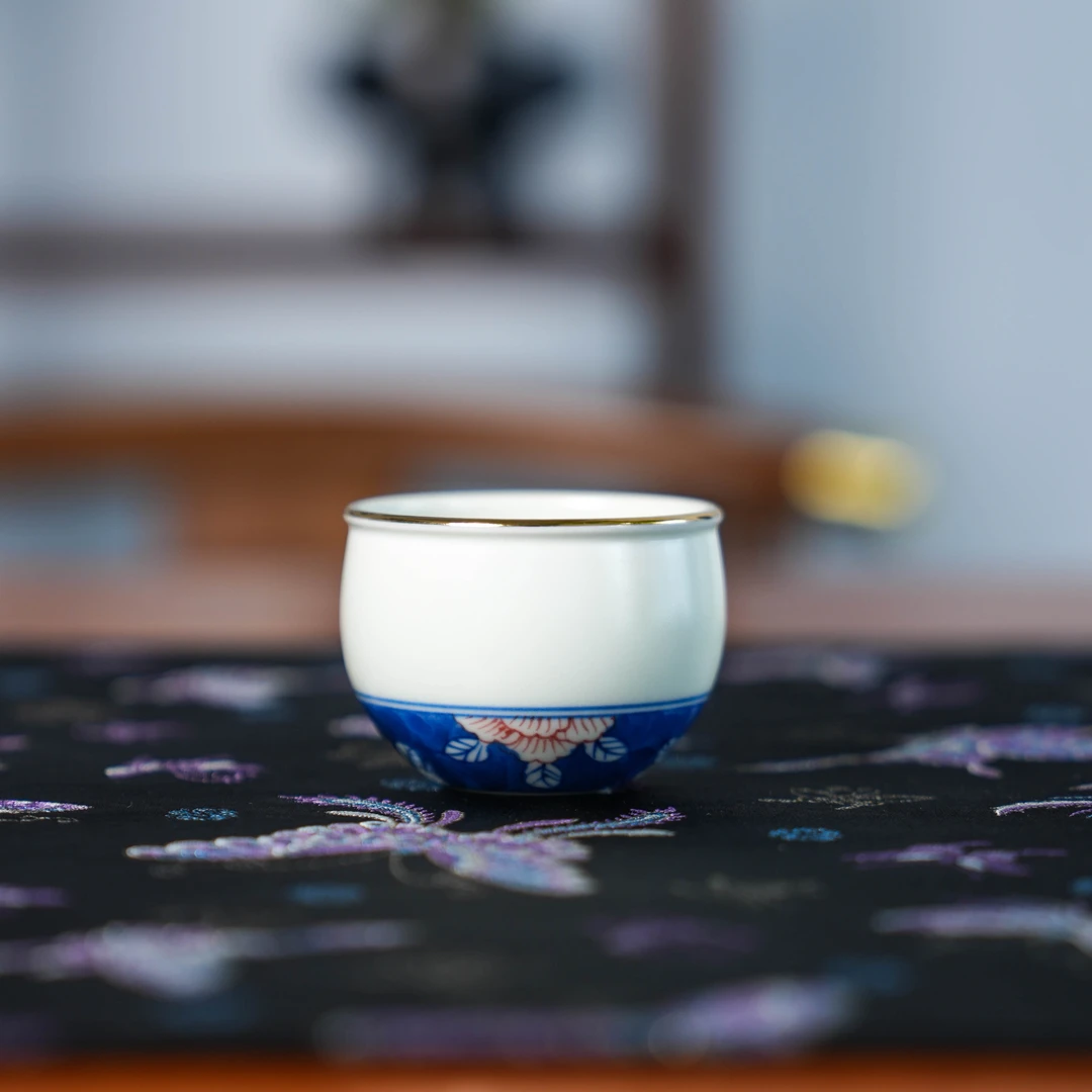 【雨溪山房直播专属】雨溪山房福利洛阳花杯手工茶杯纯手工杯