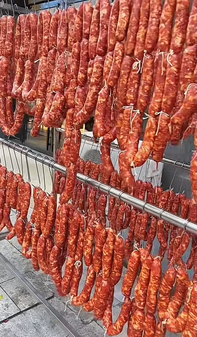 新县特产楠姐自制手工农家咸货腊肉腊肠咸五花手工腌制日晒风干