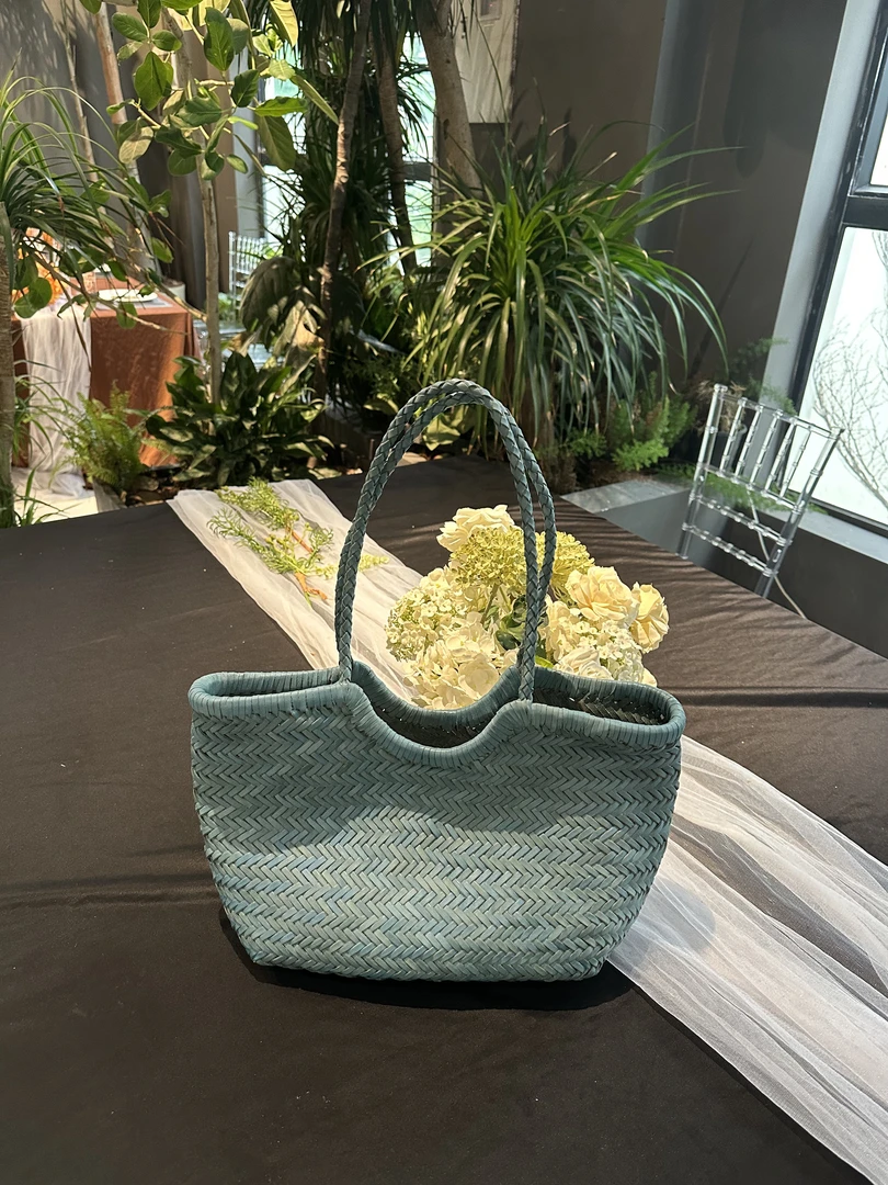【慕懿时袋】编织包手提包手工菜蓝子包度假百搭大容量女包包8812