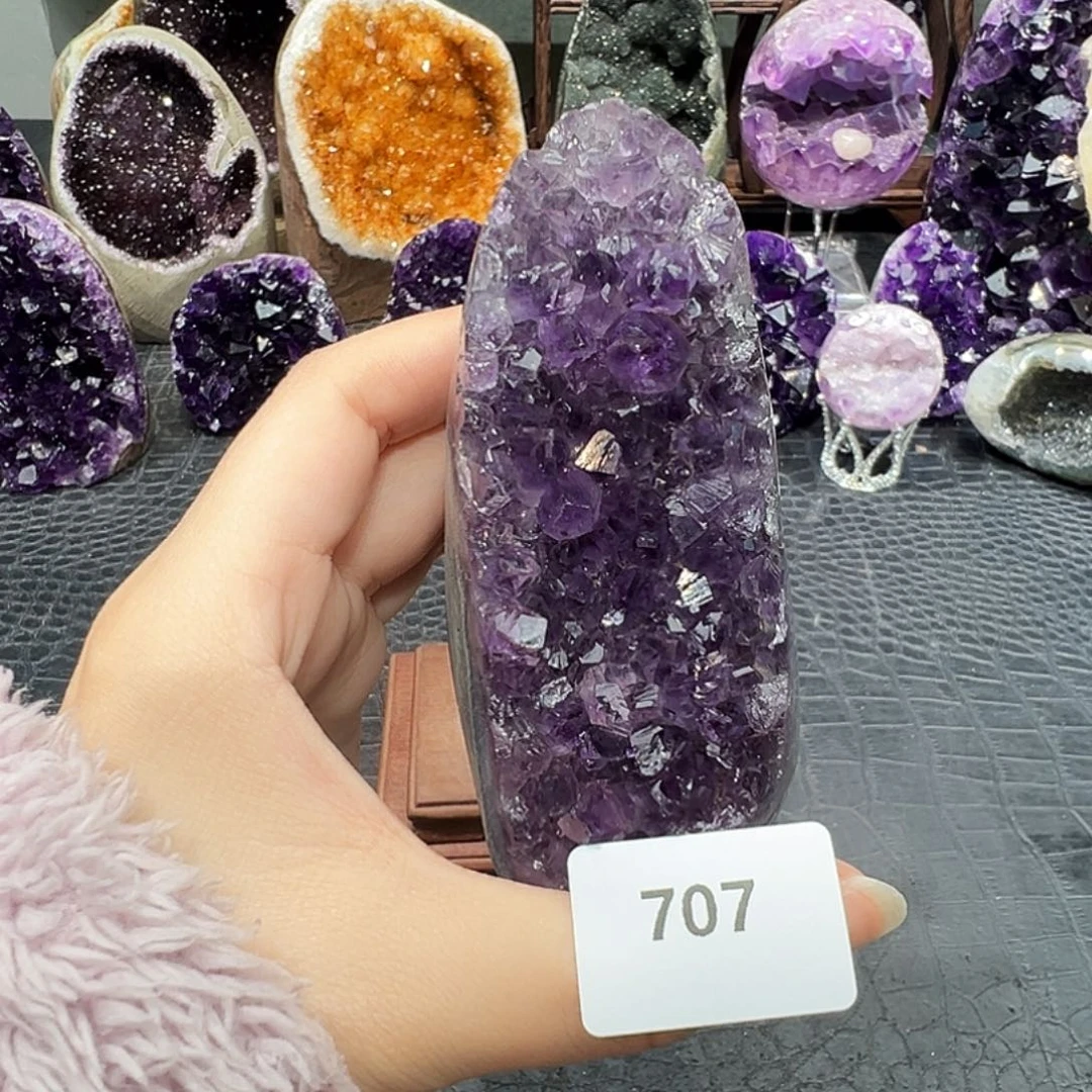 紫晶珠宝半成品未镶嵌