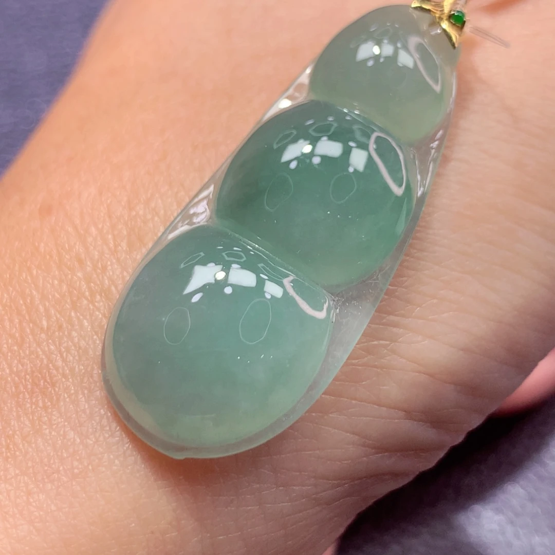 定制翡翠18K金镶嵌翡翠