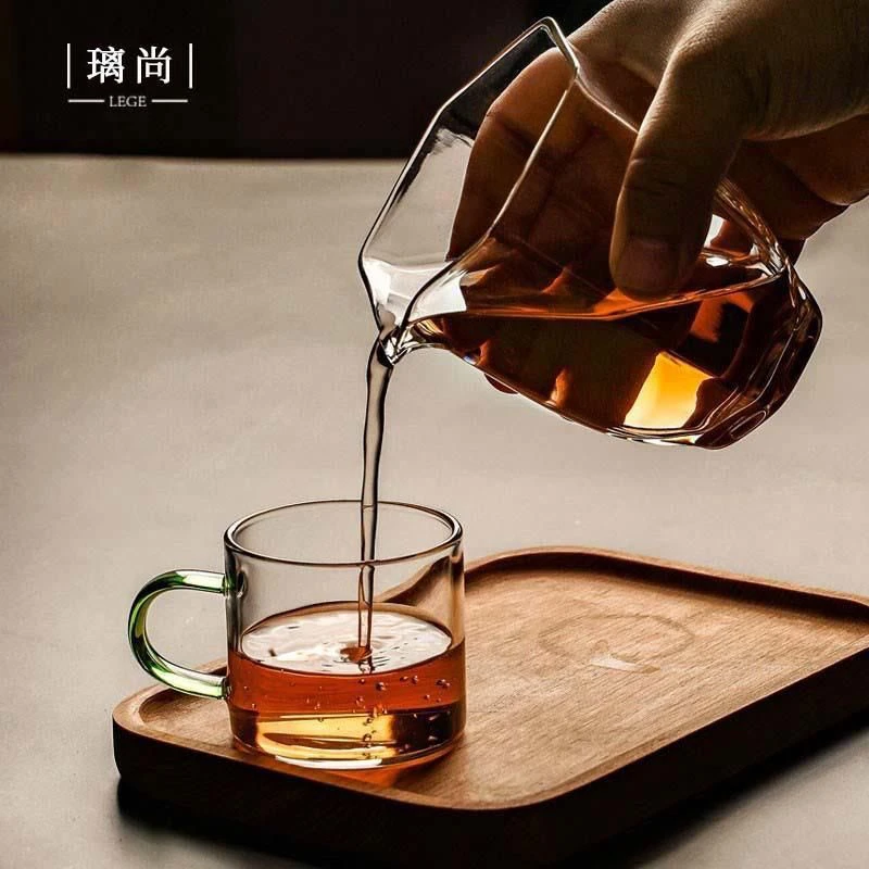 加厚耐热玻璃公道杯手工大号分茶杯子透明公杯茶海日式分茶器茶具
