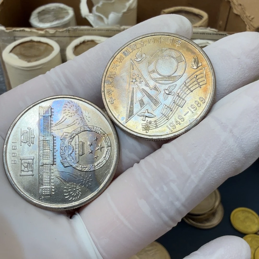 开***哥其他普通金属建国四十周年（两枚）