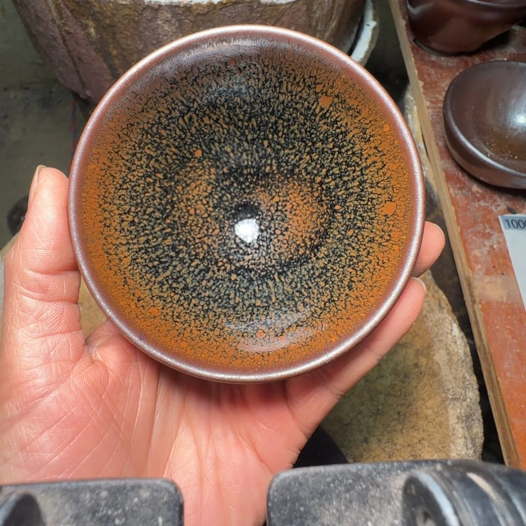 柴烧建盏茶盏茶杯999