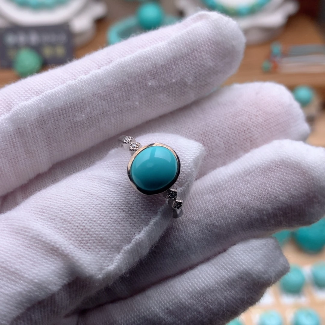 绿松石银S925镶嵌珠宝奇石