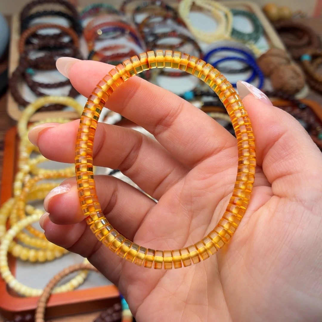 琥珀未镶嵌手串6mm