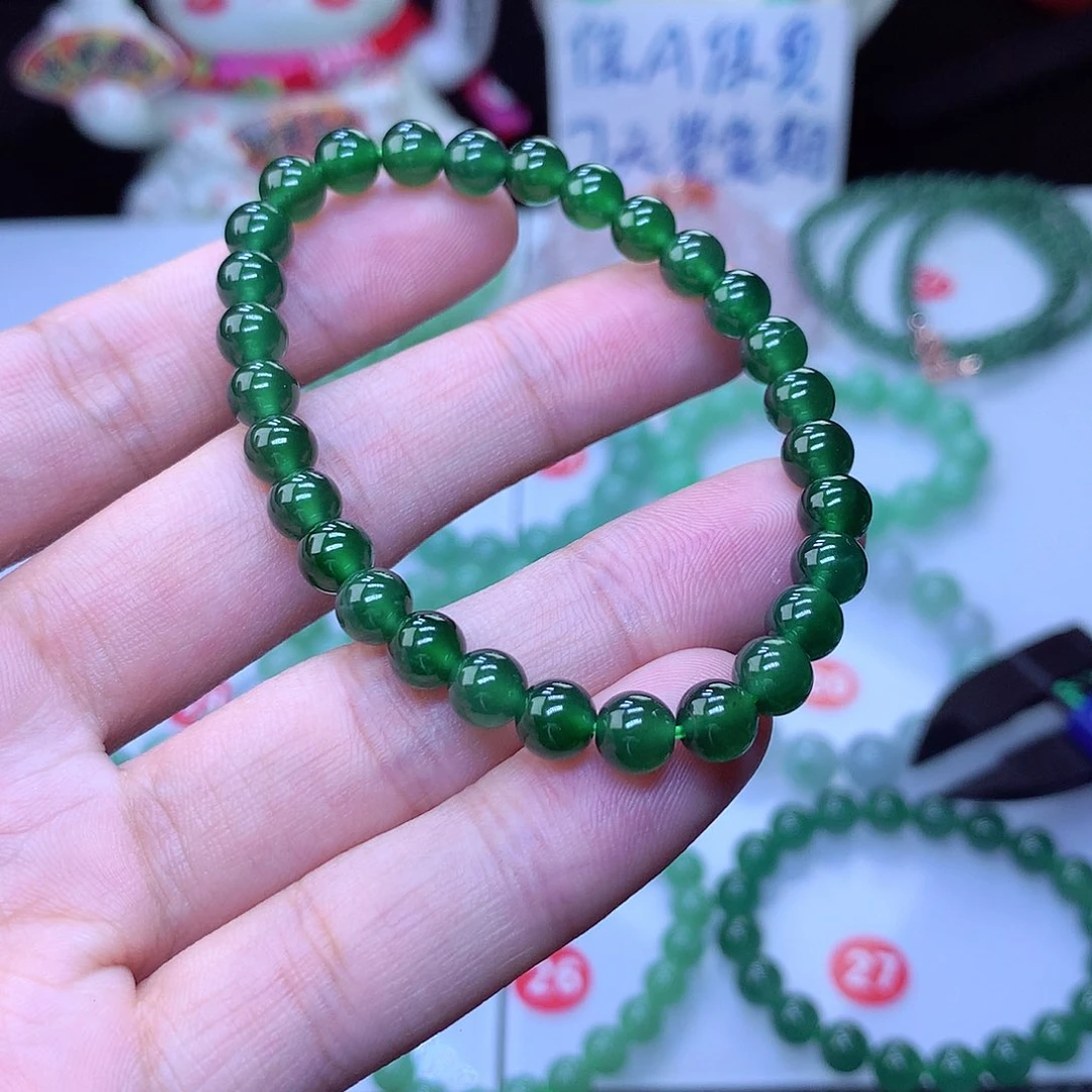 翡翠毛衣链未镶嵌