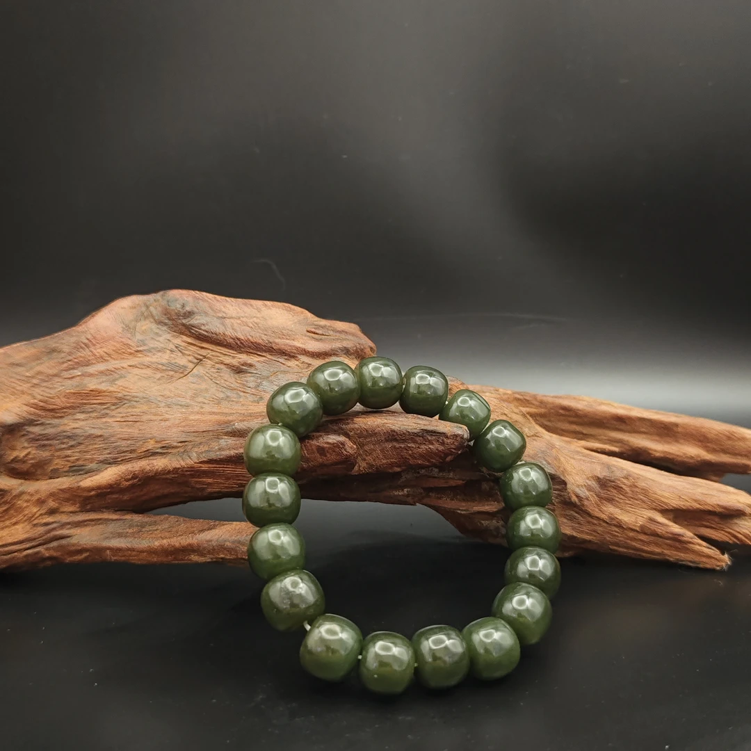 Z和田玉桶珠手串（0192）12