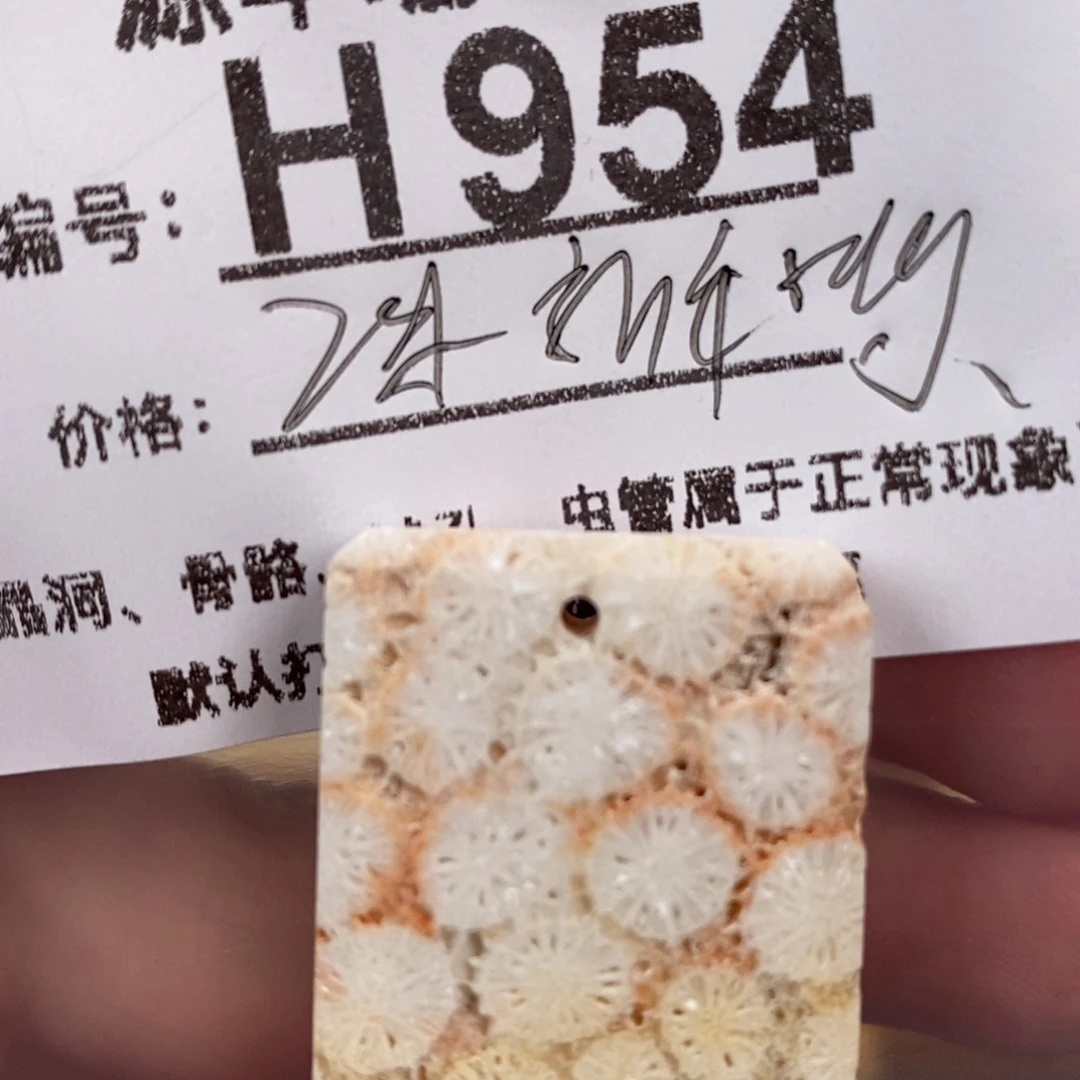 硅化玉颈饰未镶嵌青****旧