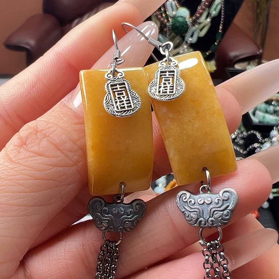 翡翠未镶嵌耳饰耳环