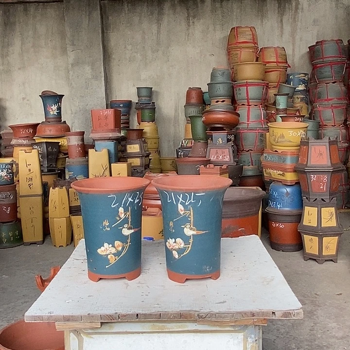 紫砂花盆紫砂花盆