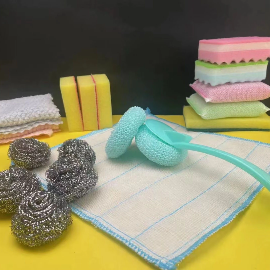 厨房清洁20件套装百洁布碗布海棉擦钢丝球耐用吸油不毛