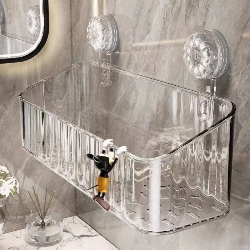 吸盘置物架壁挂架卫生间洗漱台浴室化妆品收纳盒免打孔墙上壁挂览