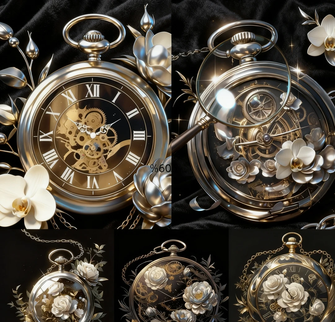 复古风格二次元机械怀表男女通用时尚挂表适合学生和老人